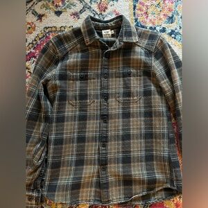 Huckberry Flint and Tinder Crossback heavy Flannel Workshirt